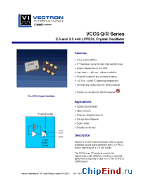 Datasheet VCC6-QAA-106M00 производства Vectron