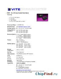 Datasheet VCE-A1A-40100 производства Vectron