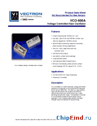 Datasheet VCO600A368.640MHZ производства Vectron