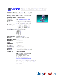Datasheet VXE2-1B0 производства Vectron