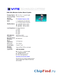 Datasheet VXE3-1B0 производства Vectron