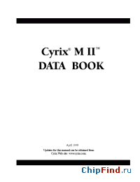 Datasheet CYRIXMII производства VIA