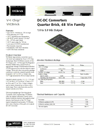Datasheet D048C015T012M2N manufacturer Vicor