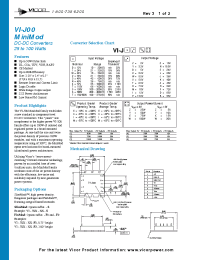 Datasheet VI-J43IY manufacturer Vicor