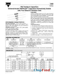 Datasheet 138D107X0030T2 manufacturer Vishay