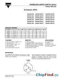 Datasheet 2N4858JAN производства Vishay