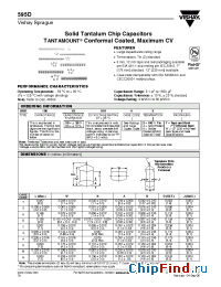 Datasheet 595D106X9016B2T manufacturer Vishay