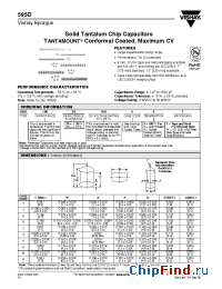Datasheet 595D226X0025C2T manufacturer Vishay