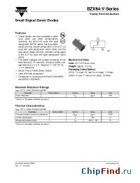 Datasheet BZX84B9V1-V производства Vishay