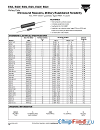 Datasheet ESS manufacturer Vishay