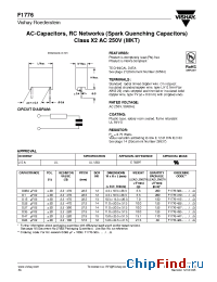 Datasheet F1776-422 manufacturer Vishay