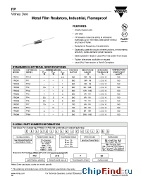 Datasheet FP-1D 62R0 2%/ производства Vishay