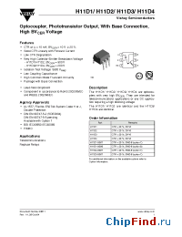 Datasheet H11D1X007 manufacturer Vishay