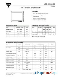 Datasheet LCD-320G240C производства Vishay
