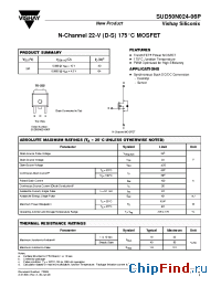 Datasheet SUD50N024-06P manufacturer Vishay