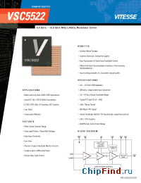 Datasheet VSC5522 производства Vitesse