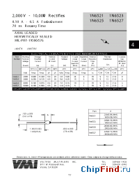 Datasheet 1N6523 manufacturer Voltage Multipliers