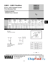 Datasheet 1N6525U производства Voltage Multipliers