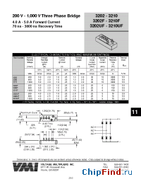 Datasheet 3202F manufacturer Voltage Multipliers