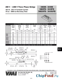 Datasheet 3402FB производства Voltage Multipliers