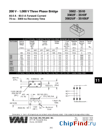 Datasheet 3506UF manufacturer Voltage Multipliers