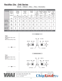Datasheet D40FF18R manufacturer Voltage Multipliers