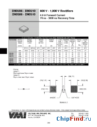 Datasheet D90S06 manufacturer Voltage Multipliers