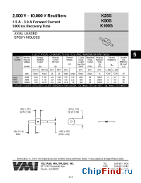 Datasheet K25S manufacturer Voltage Multipliers