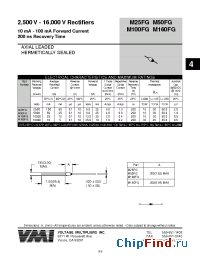 Datasheet M160FG manufacturer Voltage Multipliers