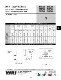 Datasheet Z06FLL manufacturer Voltage Multipliers