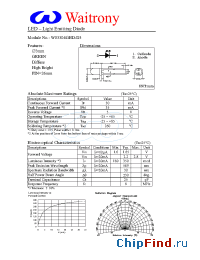 Datasheet W03304GHD-D3 manufacturer Waitrony
