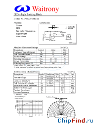Datasheet W03304RSJ-6S manufacturer Waitrony