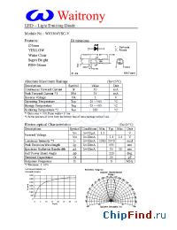 Datasheet W03304YSC-V manufacturer Waitrony