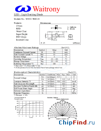 Datasheet W03317RSC-O manufacturer Waitrony