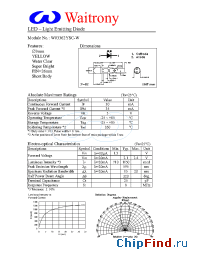 Datasheet W03362YSC-W manufacturer Waitrony