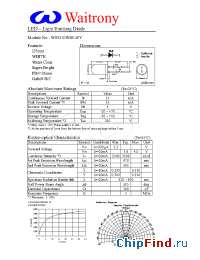 Datasheet W05310WSC-EY manufacturer Waitrony