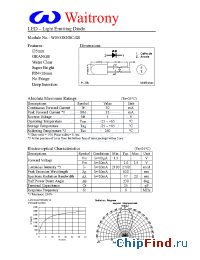 Datasheet W05338NSC-DI manufacturer Waitrony