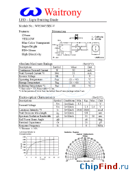 Datasheet W05344YSBJ-V manufacturer Waitrony