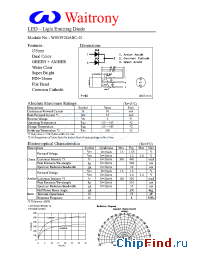 Datasheet W05392GASC-O manufacturer Waitrony