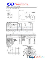 Datasheet W10351RUC-OA manufacturer Waitrony
