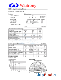 Datasheet W25337YSC-W manufacturer Waitrony
