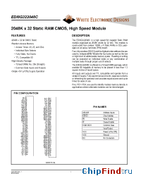 Datasheet EDI8G322048C-MM производства WEDC