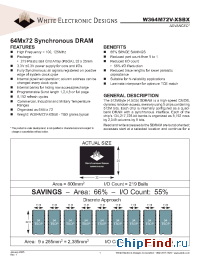 Datasheet W364M72V-100SBM manufacturer WEDC