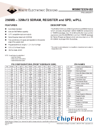 Datasheet W3DG7233V10D2 manufacturer WEDC