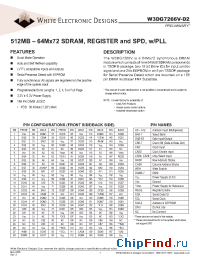 Datasheet W3DG7266V-D2 производства WEDC
