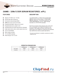 Datasheet W3EG7236S-D3 производства WEDC