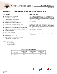 Datasheet W3EG7265S-JD3 производства WEDC