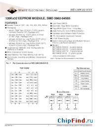 Datasheet WE128K32-XG1UX производства WEDC