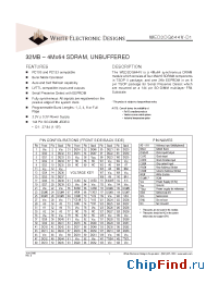Datasheet WED3DG644V100D1-M производства WEDC