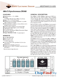 Datasheet WEDPN8M72V-XBX производства WEDC